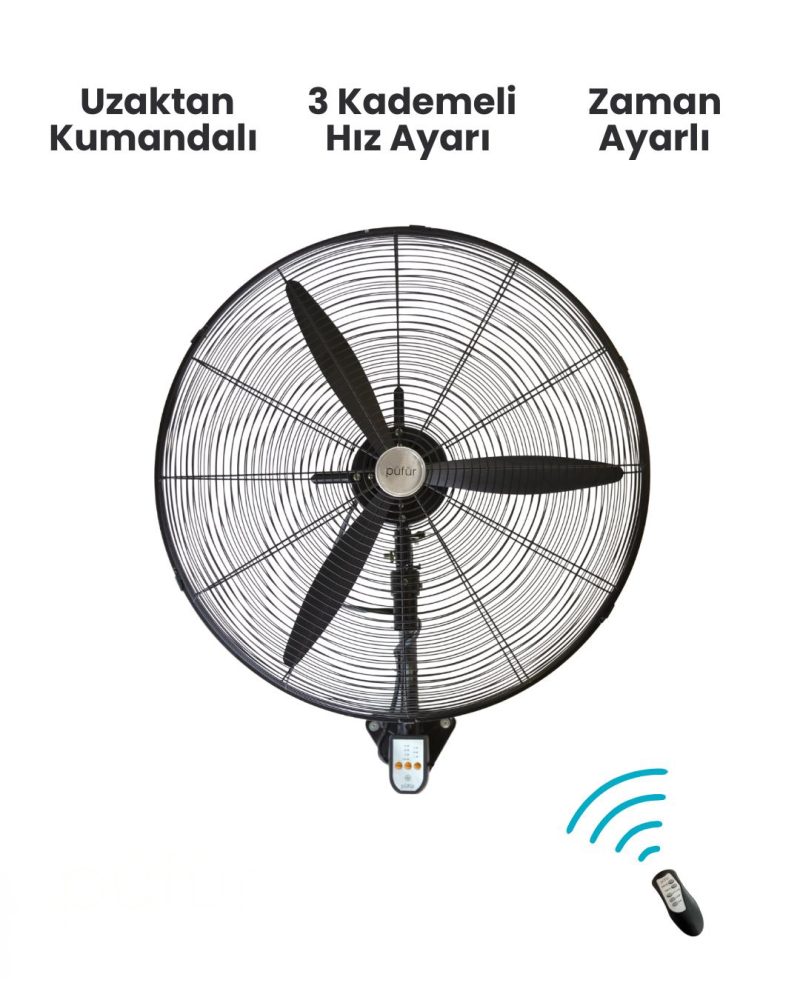 ENDÜSTRİYEL FAN 75CM KUMANDALI - Görsel 6
