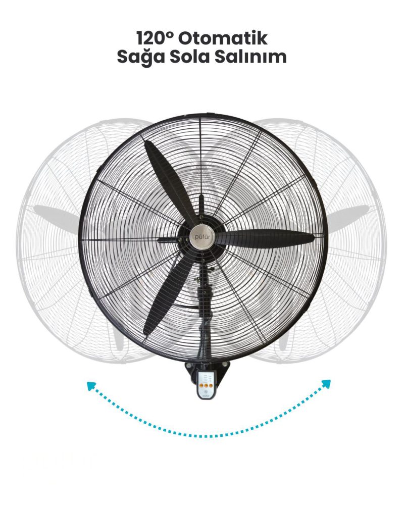 ENDÜSTRİYEL FAN 75CM KUMANDALI - Görsel 8